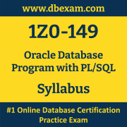 1Z0-149 Syllabus, 1Z0-149 Latest Dumps PDF, Oracle Database Program with PL/SQL Dumps, 1Z0-149 Free Download PDF Dumps, Database Program with PL/SQL Dumps