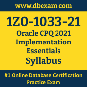 1Z0-1033-21 PDF Cram Exam