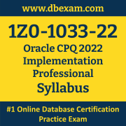 1Z0-1033-22 Syllabus, 1Z0-1033-22 Latest Dumps PDF, Oracle CPQ Implementation Professional Dumps, 1Z0-1033-22 Free Download PDF Dumps, CPQ Implementation Professional Dumps