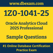 1Z0-1041-25 PDF, 1Z0-1041-25 Dumps PDF Free Download, 1Z0-1041-25 Latest Dumps Free PDF, Analytics Cloud Professional PDF Dumps