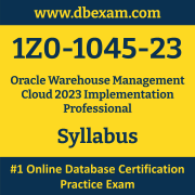 1Z0-1045-23 Syllabus, 1Z0-1045-23 Latest Dumps PDF, Oracle Warehouse Management Cloud Implementation Professional Dumps, 1Z0-1045-23 Free Download PDF Dumps, Warehouse Management Cloud Implementation Professional Dumps