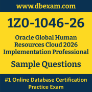 1Z0-1046-26 PDF, 1Z0-1046-26 Dumps PDF Free Download, 1Z0-1046-26 Latest Dumps Free PDF, Global Human Resources Cloud Implementation Professional PDF Dumps