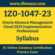 1Z0-1047-23 Syllabus, 1Z0-1047-23 Latest Dumps PDF, Oracle Absence Management Cloud Implementation Professional Dumps, 1Z0-1047-23 Free Download PDF Dumps, Absence Management Cloud Implementation Professional Dumps