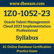 1Z0-1052-23 Syllabus, 1Z0-1052-23 Latest Dumps PDF, Oracle Talent Management Cloud Implementation Professional Dumps, 1Z0-1052-23 Free Download PDF Dumps, Talent Management Cloud Implementation Professional Dumps