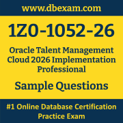 1Z0-1052-26 PDF, 1Z0-1052-26 Dumps PDF Free Download, 1Z0-1052-26 Latest Dumps Free PDF, Talent Management Cloud Implementation Professional PDF Dumps