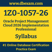 1Z0-1057-26 Syllabus, 1Z0-1057-26 Latest Dumps PDF, Oracle Project Management Cloud Implementation Professional Dumps, 1Z0-1057-26 Free Download PDF Dumps, Project Management Cloud Implementation Professional Dumps