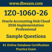 1Z0-1060-26 PDF, 1Z0-1060-26 Dumps PDF Free Download, 1Z0-1060-26 Latest Dumps Free PDF, Accounting Hub Cloud Implementation Professional PDF Dumps