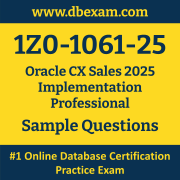 1Z0-1061-25 PDF, 1Z0-1061-25 Dumps PDF Free Download, 1Z0-1061-25 Latest Dumps Free PDF, CX Sales Implementation Professional PDF Dumps