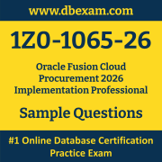 1Z0-1065-26 PDF, 1Z0-1065-26 Dumps PDF Free Download, 1Z0-1065-26 Latest Dumps Free PDF, Fusion Cloud Procurement Implementation Professional PDF Dumps