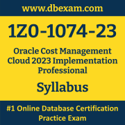 1Z0-1074-23 Syllabus, 1Z0-1074-23 Latest Dumps PDF, Oracle Cost Management Cloud Implementation Professional Dumps, 1Z0-1074-23 Free Download PDF Dumps, Cost Management Cloud Implementation Professional Dumps