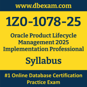 1Z0-1078-25 Syllabus, 1Z0-1078-25 Latest Dumps PDF, Oracle Product Lifecycle Management Implementation Professional Dumps, 1Z0-1078-25 Free Download PDF Dumps, Product Lifecycle Management Implementation Professional Dumps