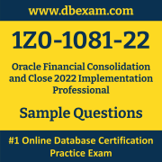 1Z0-1081-22 PDF, 1Z0-1081-22 Dumps PDF Free Download, 1Z0-1081-22 Latest Dumps Free PDF, Financial Consolidation and Close Implementation Professional PDF Dumps