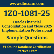 1Z0-1081-25 PDF, 1Z0-1081-25 Dumps PDF Free Download, 1Z0-1081-25 Latest Dumps Free PDF, Financial Consolidation and Close Implementation Professional PDF Dumps