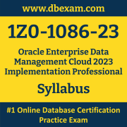 1Z0-1086-23 Syllabus, 1Z0-1086-23 Latest Dumps PDF, Oracle Enterprise Data Management Cloud Implementation Professional Dumps, 1Z0-1086-23 Free Download PDF Dumps, Enterprise Data Management Cloud Implementation Professional Dumps