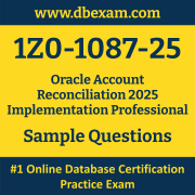 1Z0-1087-25 PDF, 1Z0-1087-25 Dumps PDF Free Download, 1Z0-1087-25 Latest Dumps Free PDF, Account Reconciliation Implementation Professional PDF Dumps