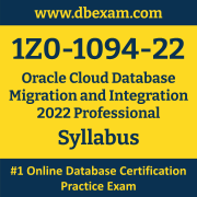 1Z0-1094-22 Syllabus, 1Z0-1094-22 Latest Dumps PDF, Oracle Cloud Database Migration and Integration Professional Dumps, 1Z0-1094-22 Free Download PDF Dumps, Cloud Database Migration and Integration Professional Dumps