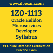 1Z0-1113 Syllabus, 1Z0-1113 Latest Dumps PDF, Oracle Helidon Microservices Developer Dumps, 1Z0-1113 Free Download PDF Dumps, Helidon Microservices Developer Dumps