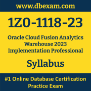 1Z0-1118-23 Syllabus, 1Z0-1118-23 Latest Dumps PDF, Oracle Cloud Fusion Analytics Warehouse Implementation Professional Dumps, 1Z0-1118-23 Free Download PDF Dumps, Cloud Fusion Analytics Warehouse Implementation Professional Dumps