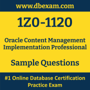 1Z0-1120 PDF, 1Z0-1120 Dumps PDF Free Download, 1Z0-1120 Latest Dumps Free PDF, Content Management Implementation Professional PDF Dumps