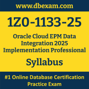 1Z0-1133-25 Syllabus, 1Z0-1133-25 Latest Dumps PDF, Oracle Cloud EPM Data Integration Implementation Professional Dumps, 1Z0-1133-25 Free Download PDF Dumps, Cloud EPM Data Integration Implementation Professional Dumps