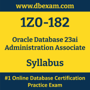 1Z0-182 Syllabus, 1Z0-182 Latest Dumps PDF, Oracle Database ai Administration Associate Dumps, 1Z0-182 Free Download PDF Dumps, Database ai Administration Associate Dumps