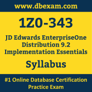 1Z0-343 Syllabus, 1Z0-343 Latest Dumps PDF, Oracle JD Edwards EnterpriseOne Distribution Implementation Essentials Dumps, 1Z0-343 Free Download PDF Dumps, JD Edwards EnterpriseOne Distribution Implementation Essentials Dumps