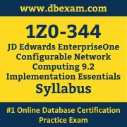 1Z0-344 Syllabus, 1Z0-344 Latest Dumps PDF, Oracle JD Edwards EnterpriseOne Configurable Network Computing Implementation Essentials Dumps, 1Z0-344 Free Download PDF Dumps, JD Edwards EnterpriseOne Configurable Network Computing Implementation Essentials Dumps