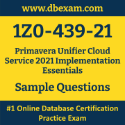 1Z0-439-21 PDF, 1Z0-439-21 Dumps PDF Free Download, 1Z0-439-21 Latest Dumps Free PDF, Primavera Unifier Cloud Service Implementation Essentials PDF Dumps