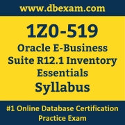 1Z0-519 Syllabus, 1Z0-519 Latest Dumps PDF, Oracle E-Business Suite Inventory Essentials Dumps, 1Z0-519 Free Download PDF Dumps, E-Business Suite Inventory Essentials Dumps