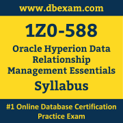 1Z0-588 Syllabus, 1Z0-588 Latest Dumps PDF, Oracle Hyperion Data Relationship Management Essentials Dumps, 1Z0-588 Free Download PDF Dumps, Hyperion Data Relationship Management Essentials Dumps