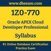 1Z0-770 Syllabus, 1Z0-770 Latest Dumps PDF, Oracle APEX Cloud Developer Professional Dumps, 1Z0-770 Free Download PDF Dumps, APEX Cloud Developer Professional Dumps