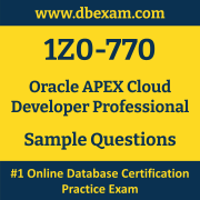 1Z0-770 PDF, 1Z0-770 Dumps PDF Free Download, 1Z0-770 Latest Dumps Free PDF, APEX Cloud Developer Professional PDF Dumps