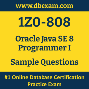 1Z0-808 PDF, 1Z0-808 Dumps PDF Free Download, 1Z0-808 Latest Dumps Free PDF, Java SE Programmer I PDF Dumps