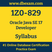 1Z0-829 Syllabus, 1Z0-829 Latest Dumps PDF, Oracle Java SE Developer Dumps, 1Z0-829 Free Download PDF Dumps, Java SE Developer Dumps