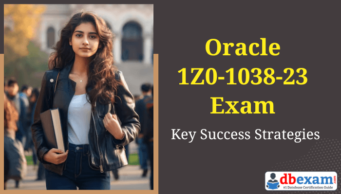 A girl holding a book confidently walks towards her Oracle 1Z0-1038-23 exam.