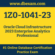 1Z0-1041-23: Oracle Cloud Infrastructure 2023 Enterprise Analytics Professional