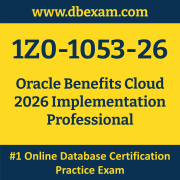 1Z0-1053-26: Oracle Benefits Cloud 2026 Implementation Professional 1Z0-1053-26: Oracle Benefits Cloud 2026 Implementation Professional