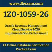 1Z0-1059-26: Oracle Revenue Management Cloud Service 2026 Implementation Professional 1Z0-1059-26: Oracle Revenue Management Cloud Service 2026 Implementation Profess