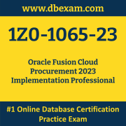 1Z0-1065-23: Oracle Fusion Cloud Procurement 2023 Implementation Professional