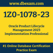 1Z0-1078-23: Oracle Product Lifecycle Management 2023 Implementation Professiona