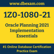 1Z0-1080-21: Oracle Planning 2021 Implementation Essentials
