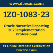 1Z0-1083-23: Oracle Narrative Reporting 2023 Implementation Professional