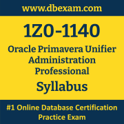 1Z0-1140: Oracle Primavera Unifier Administration Professional 1Z0-1140: Oracle Primavera Unifier Administration Professional