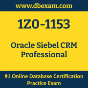 1Z0-1153: Oracle Siebel CRM Professional 1Z0-1153: Oracle Siebel CRM Professional