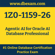 1Z0-1159-26: Agentic AI for Oracle AI Database Professional 1Z0-1159-26: Agentic AI for Oracle AI Database Professional
