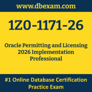 1Z0-1171-26: Oracle Permitting and Licensing 2026 Implementation Professional 1Z0-1171-26: Oracle Permitting and Licensing 2026 Implementation Professional