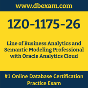 1Z0-1175-26: Line of Business Analytics and Semantic Modeling Professional with Oracle Analytics Cloud 1Z0-1175-26: Line of Business Analytics and Semantic Modeling Professional with