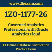 1Z0-1177-26: Governed Analytics Professional with Oracle Analytics Cloud 1Z0-1177-26: Governed Analytics Professional with Oracle Analytics Cloud