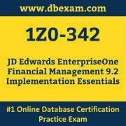 1Z0-342: JD Edwards EnterpriseOne Financial Management 9.2 Implementation Essent