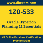 1Z0-533: Oracle Hyperion Planning 11 Essentials